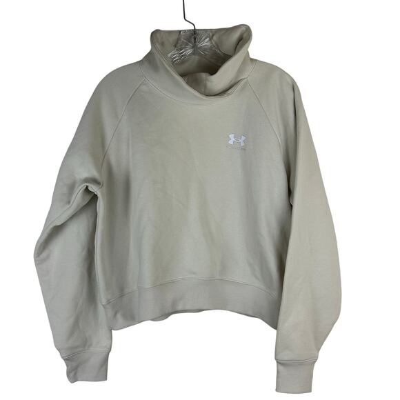 Under Armour Tops - NWT Under Armour Womens Sweatshirt Size Medium Cream White Loose Fit